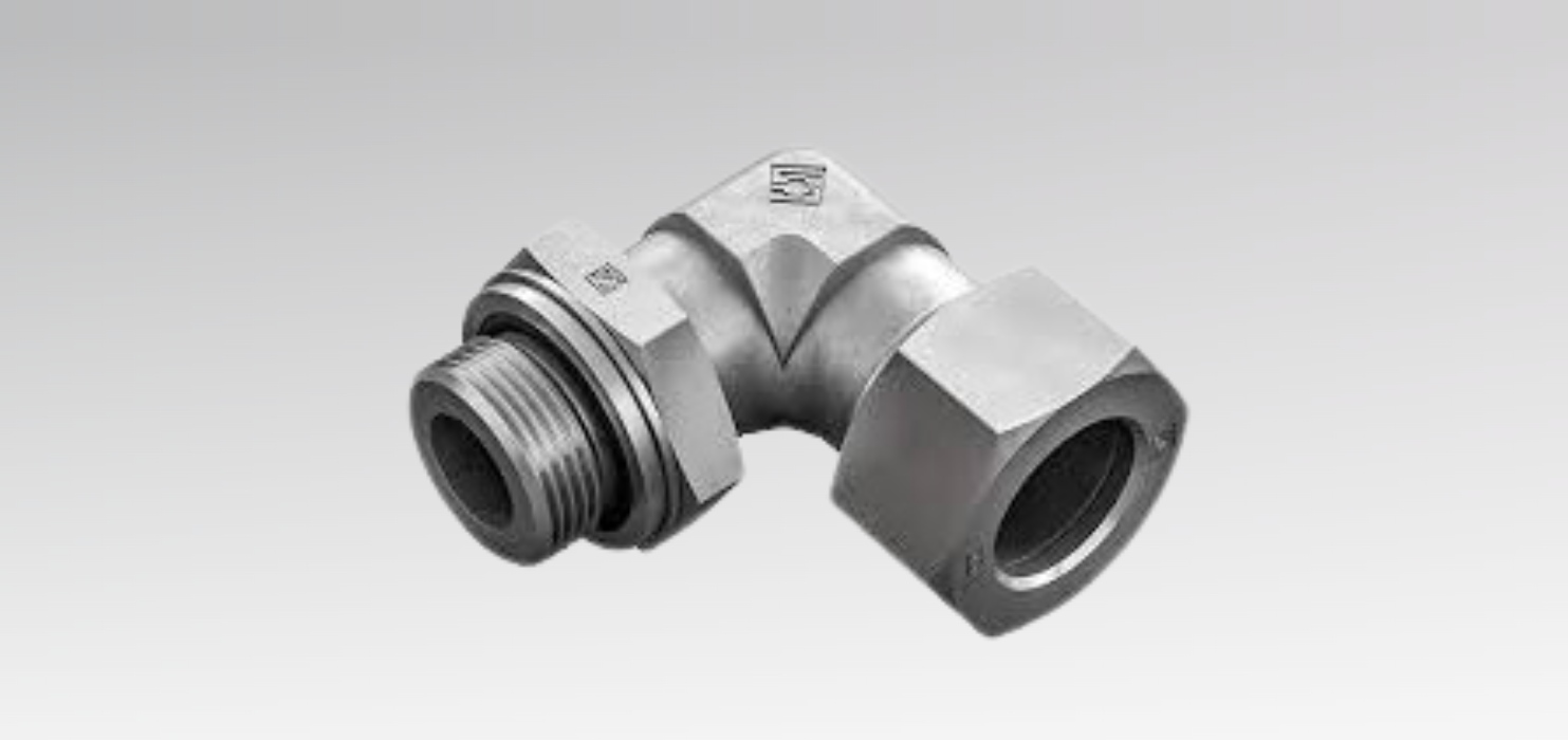 Codo de contratuerca ajustable