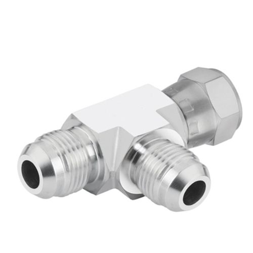 SS hydraulic straight swivel tee