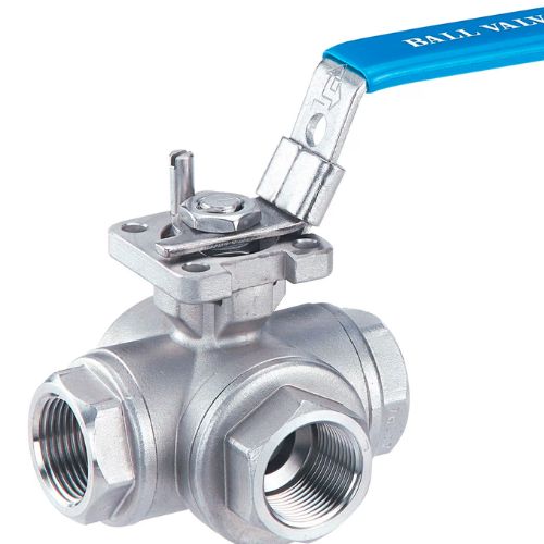 Stainless steel three-piece ball valve