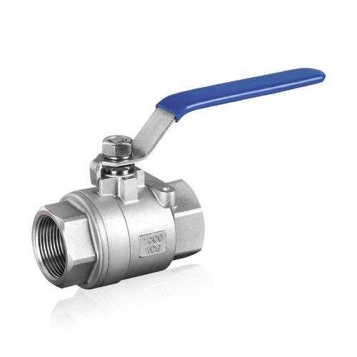 Two-piece stainless steel ball valves